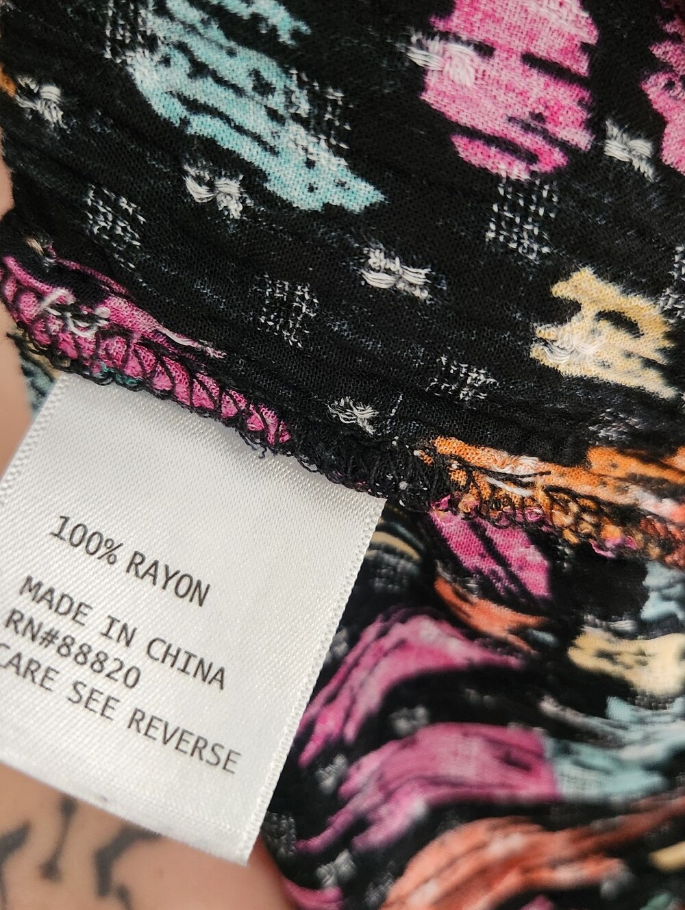 Christian Siriano gauzey vibrant colorful abstract blouse XL maximalism artsy - Picture 8 of 11